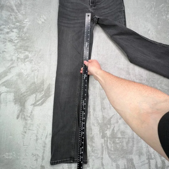 Wrangler High Rise Bold Bootcut Jeans Womens 0 Black Faded Stretch Western Denim - Picture 6 of 16